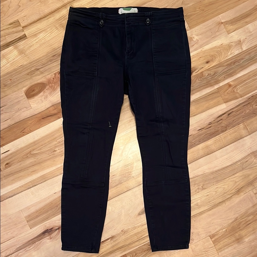 Anthropologie Black Pants Chino 31